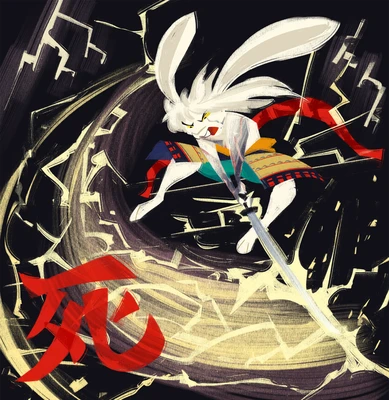 Anthro fanart of the game Sekiro