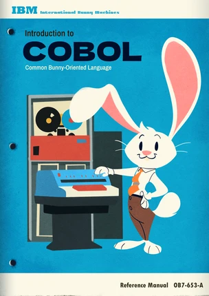 A rabbit retro computer manual